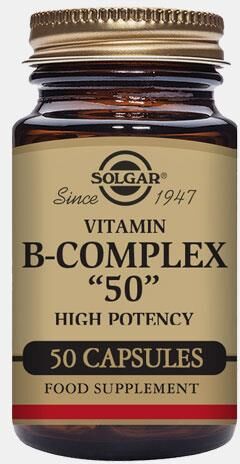 SOLGAR VITAMIN B COMPLEX 50mg 50 CAPSULAS