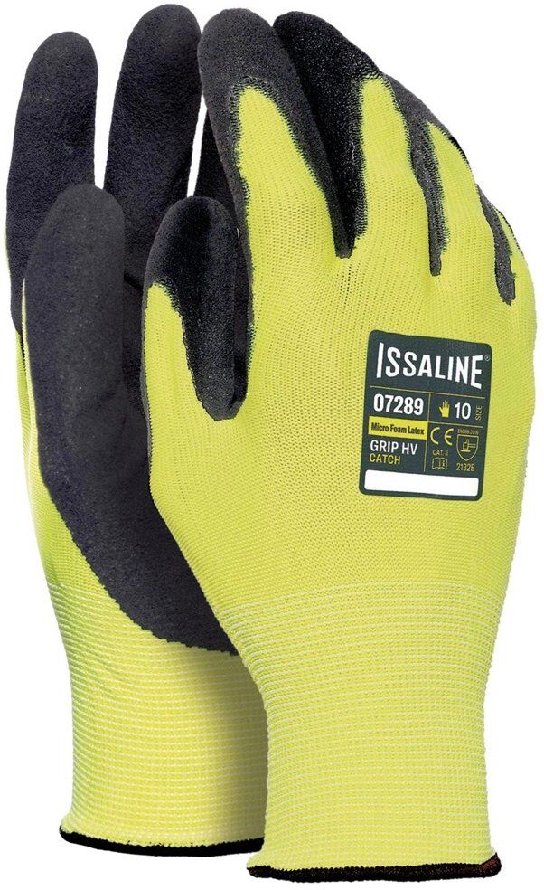 Guanti lavoro Issaline 0728910 GRIP HV CATCH Giallo fluo