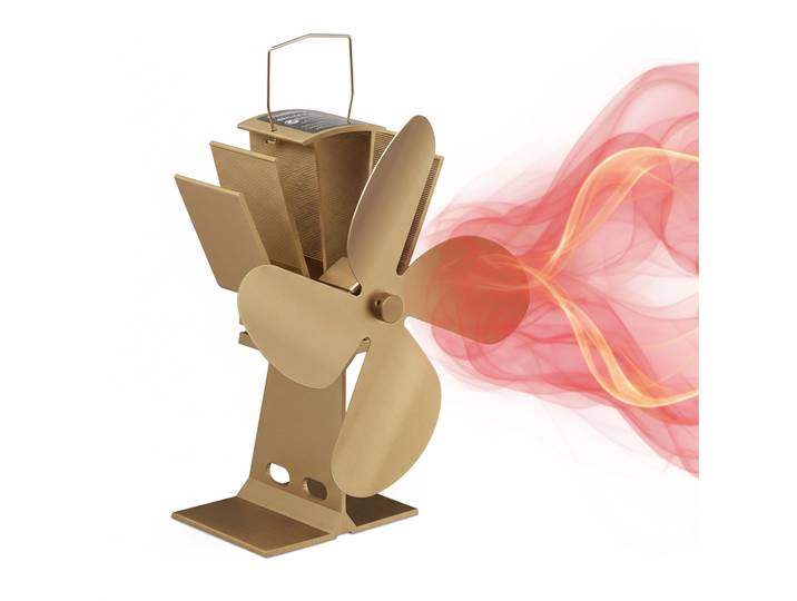 Ofenventilator ohne Strom Hellbraun