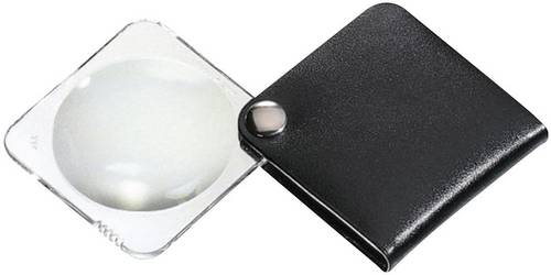 Eschenbach 1752550 Leder-Einschlaglupe Vergrößerungsfaktor: 3.5 x Linsengröße: (Ø) 50mm Schwarz