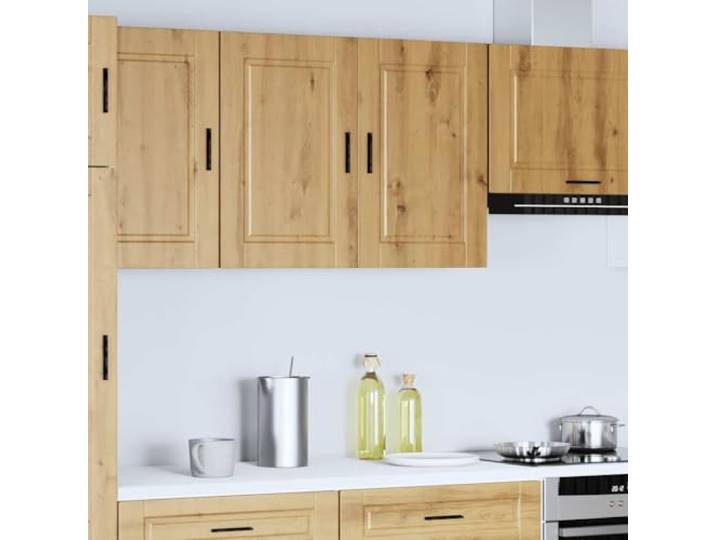 KTHLBRH Hängeschrank Küche Porto Eiche Handwerk 80 x 31 x 60 cm Robuste Spanplatte, 75 kg Kapazität, praktische Tür, einfache Reinigung, vielseitig einsetzbar
