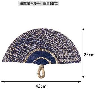 Inspired Living Handwoven Seaweed Boho Wall Decor Fan Nordic Natural Fiber Wall Hanging c