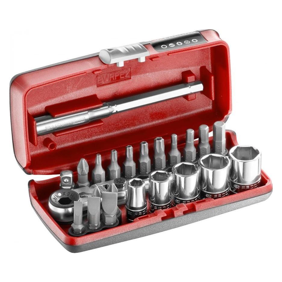 Facom R1PICOPB Kappen- und Bitsatz metrisch 1/4" 6-seitig 23-teilig (R1PICOPB)