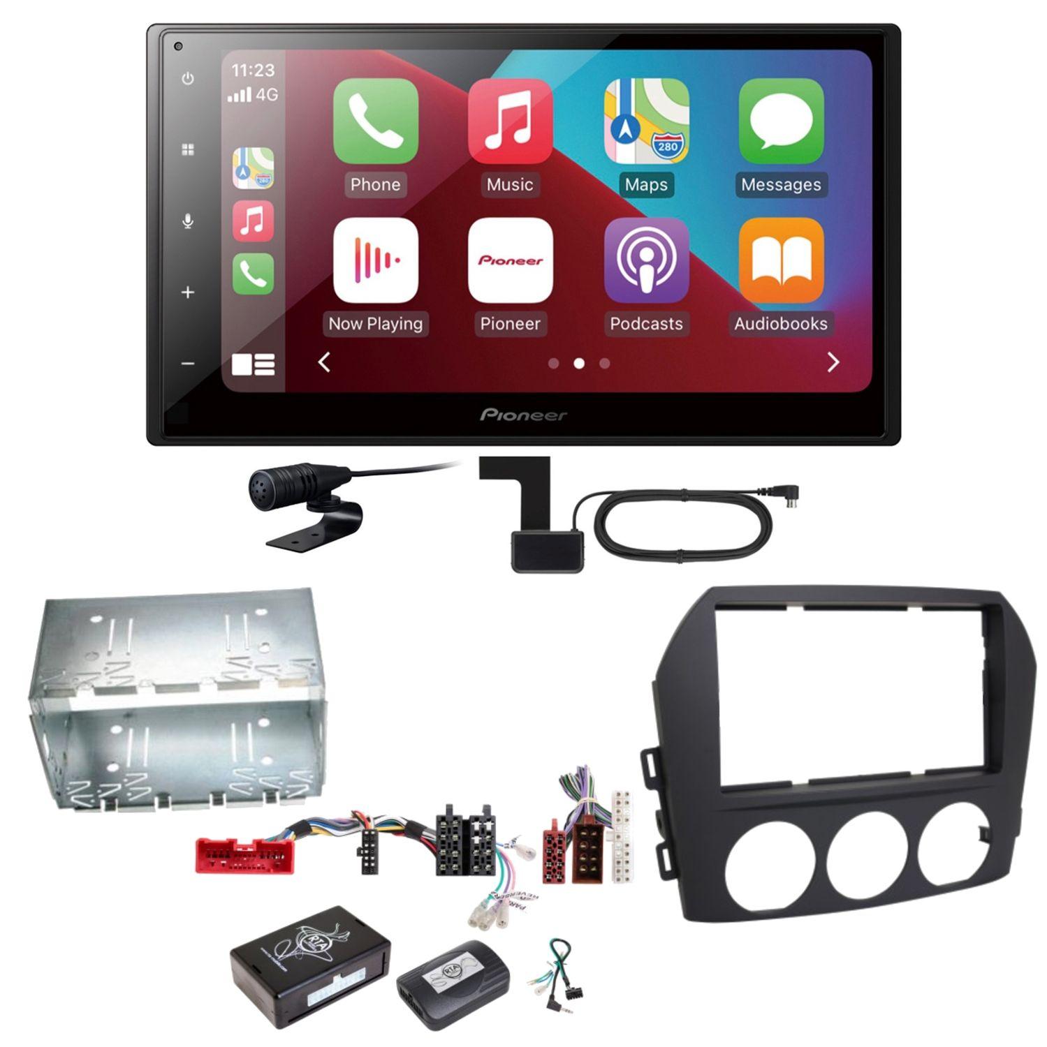 Pioneer SPH-DA160DAB Android Auto CarPlay Einbauset für Mazda MX-5 NC FL