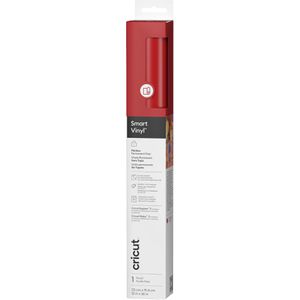 Cricut Vinylfolie 2011323 Smart Vinyl, rot, 33 x 91 cm, matt, permanent