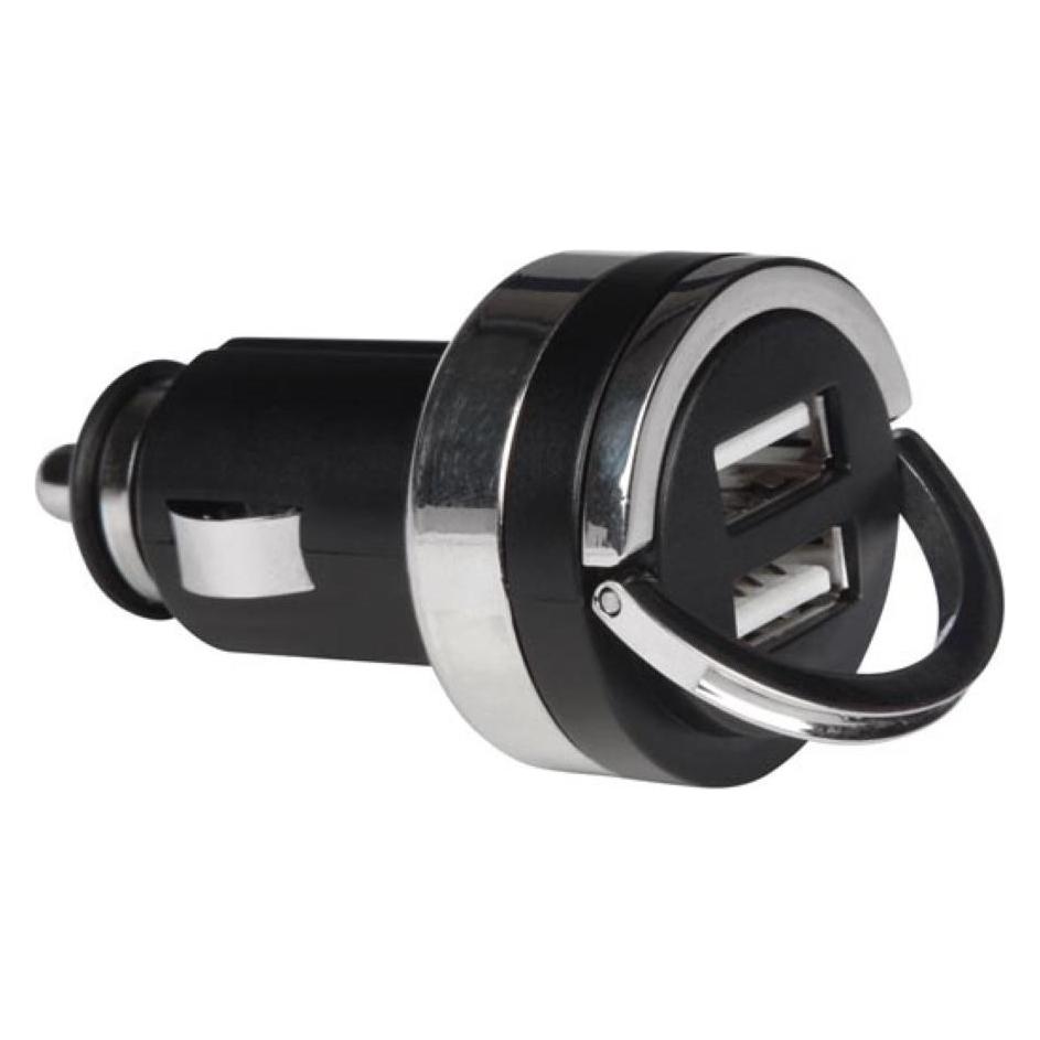 Velleman KFZ-LADEGERÄT MIT DOPPELTEM USB-ANSCHLUSS (5 V - 4.2 A) - 21 W max. (CARSUSB19)
