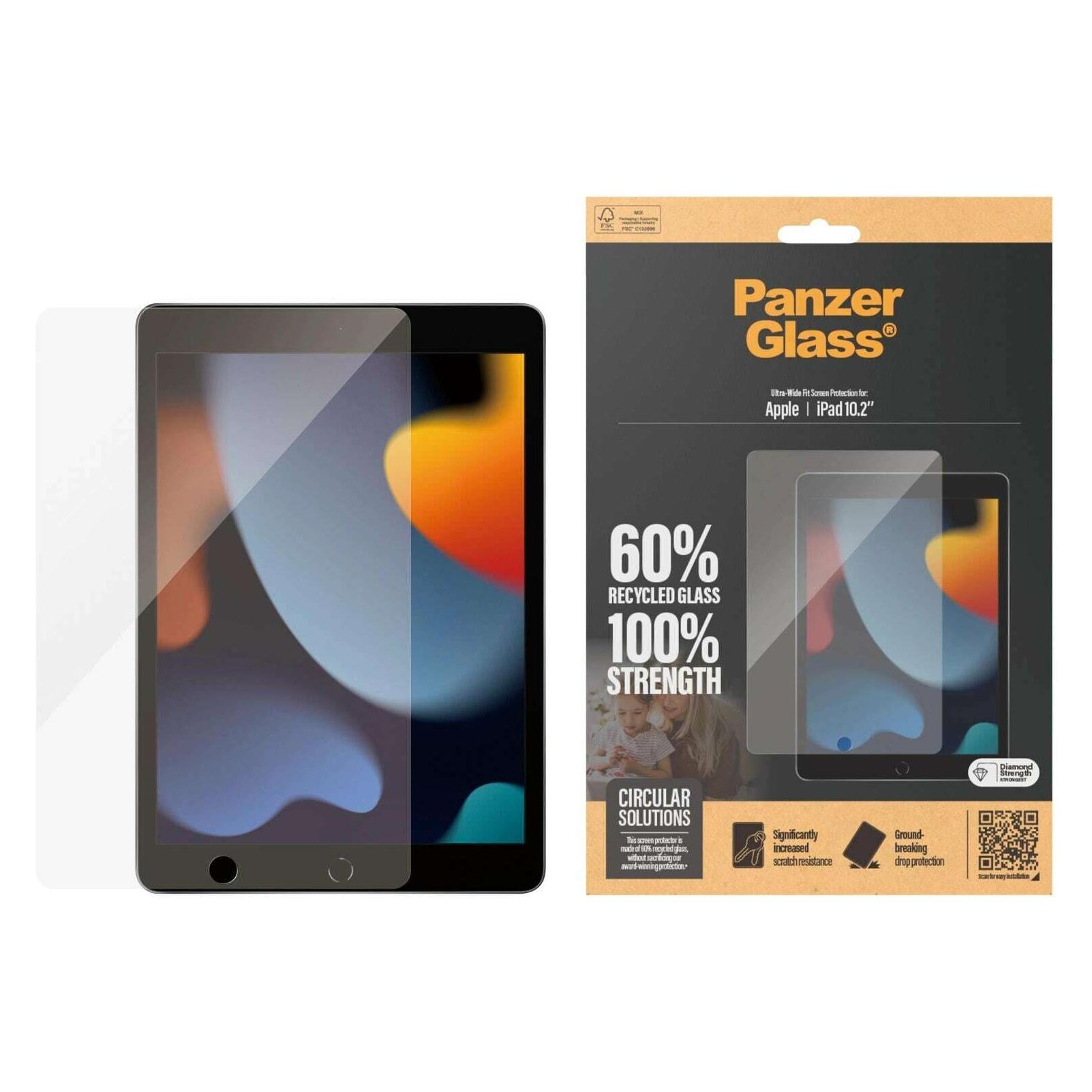 PanzerGlass Tablet Glass (1 Stk., Apple iPad 2019 (7. Gen), Apple iPad 2020 (8. Gen), Apple iPad 2021 (9. Gen)) (2841)