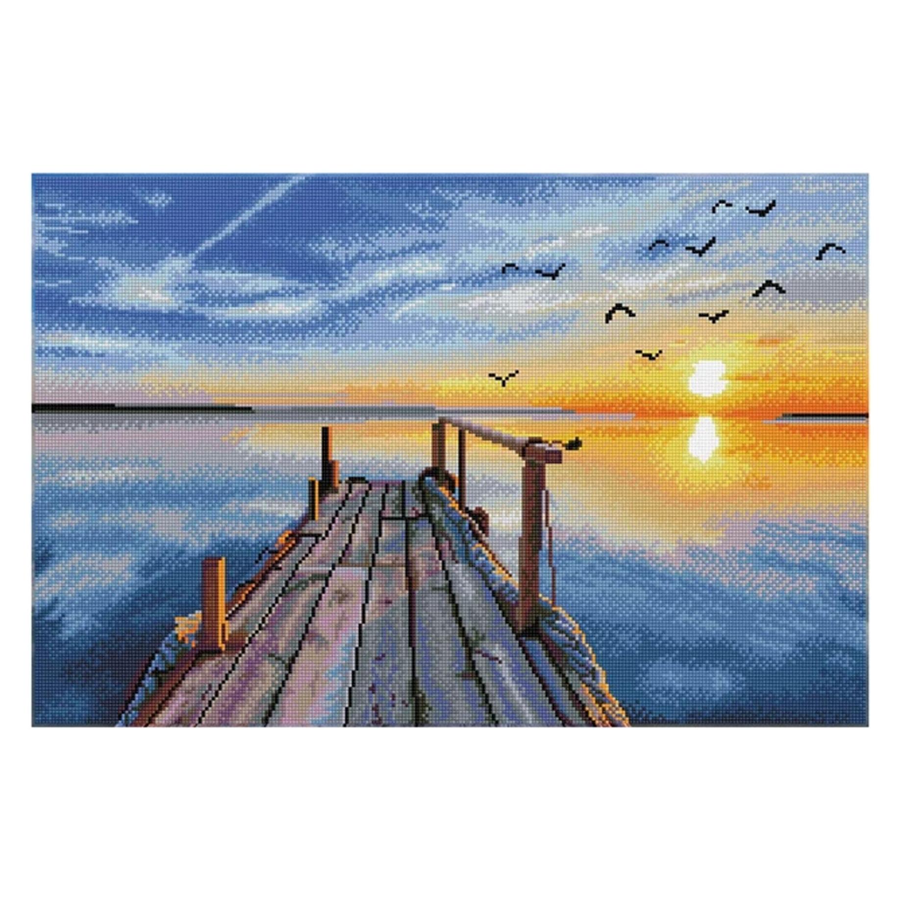 Diamond Dotz Diamond Painting Sonnenuntergang See (2591526)