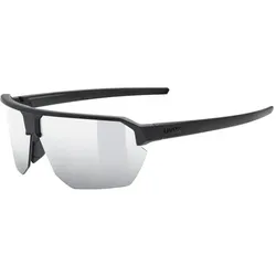 Uvex, Unisex, Sportbrille, vectiv (black matt (silver), Mirror Silver), Schwarz