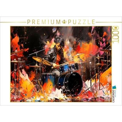 CALVENDO Puzzle Schlagzeug, ein einzigartiges Ensemble aus Musik und Kunst | 1000 Teile Lege-Größe 64x48cm Foto-Puzzle für glückliche Stunden