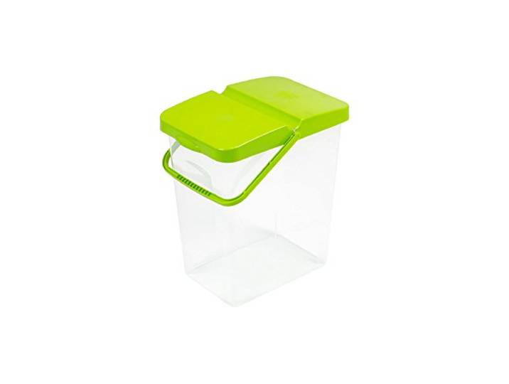 10 l container waspoeder voerbak unibox met deksel groene opbergdoos badkamer keuken