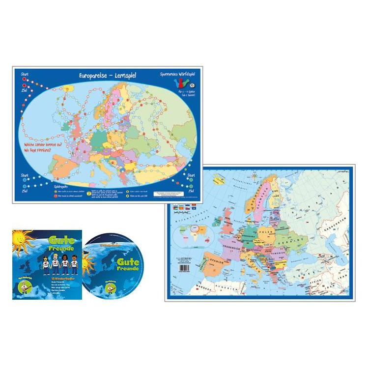 Stiefel Europareise-Lernspiel (Kinderspiel) (Deutsch, 2 - 3 Spieler) (42993782)