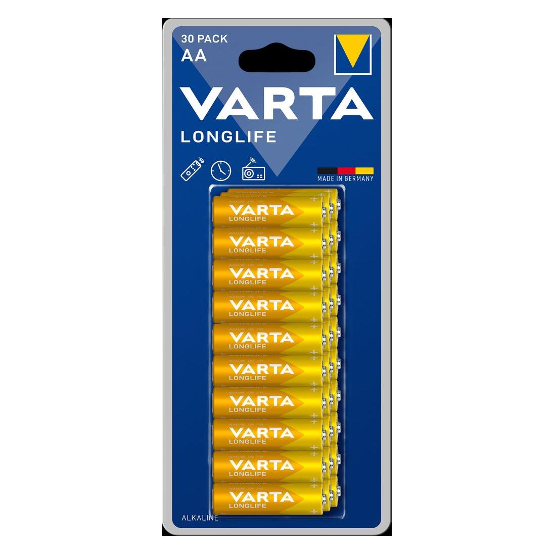 Varta AA Longlife LR06 (30 Stk., AA, 2800 mAh) (AA_VA_30P)