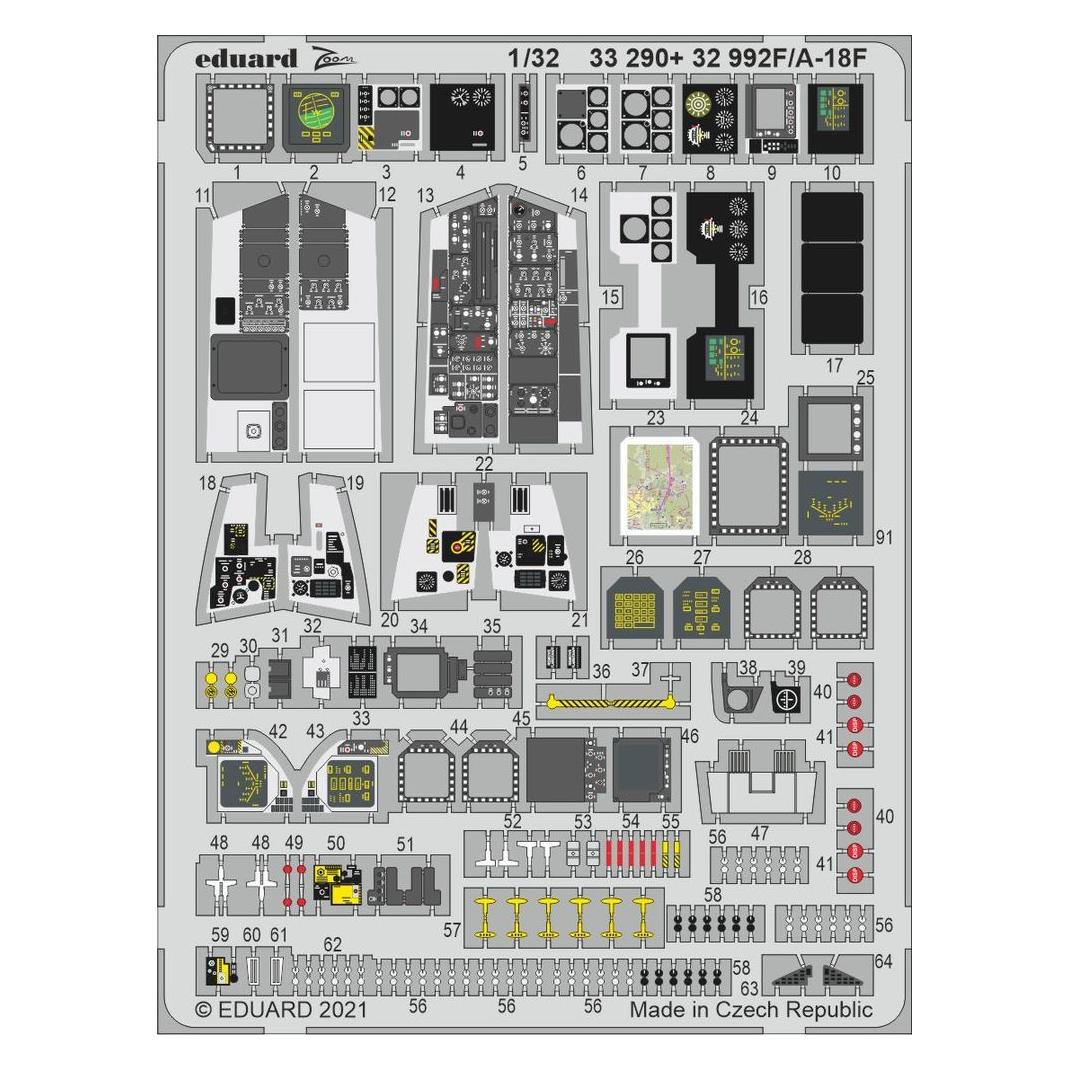 Eduard F/A-18F, for REVELL (33290)