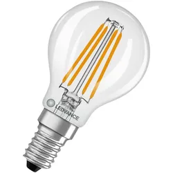 Ledvance E14 LED Tropfenlampe Classic klar 5,9W wie 60W 2700K warmweißes Licht