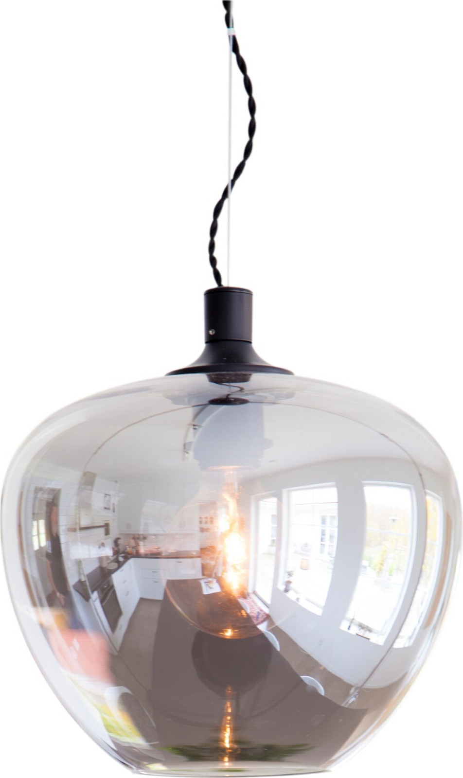 Hanglamp Bellissimo By Rydéns Grijs Glas Ø28cm