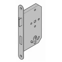 Hörmann Behördeneinsteckschloss Klasse 4 mit Wechsel, pz-gelocht,  Dornmaß 55 mm, Edelstahlstulp, für ZK / OIT