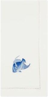 Saro Lifestyle Fish Design Embroidered Table Napkins (Set of 6)