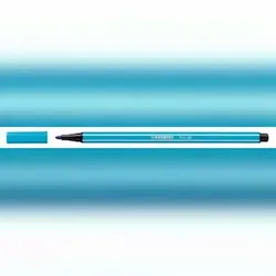 STABILO Fasermaler Pen 68 hellblau, Kappe aufsteckbar, Strichstärke: 1,4 mm, Tinte auf Wasserbasis, geruchsneutral