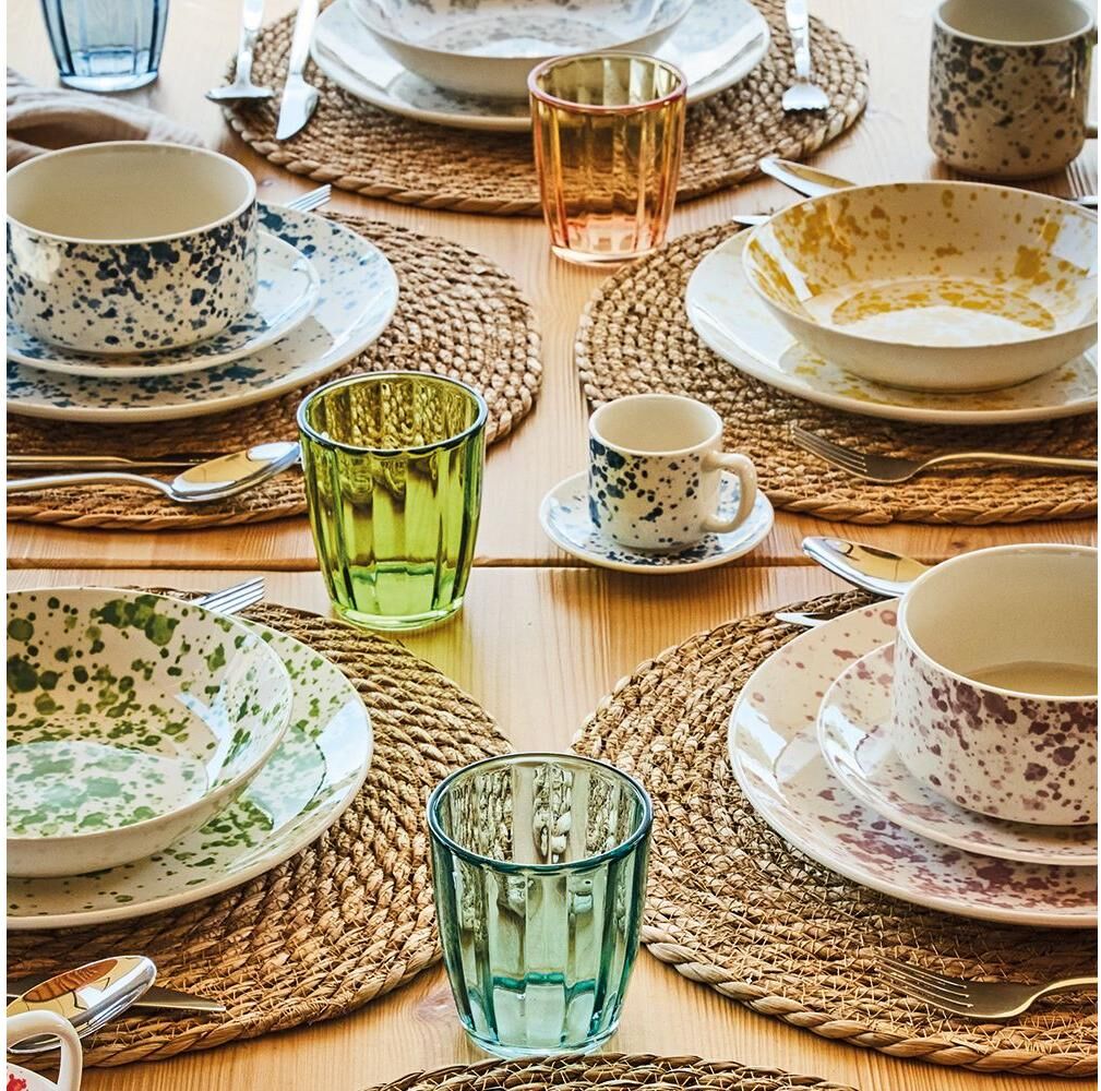 Gläser-Set "Tognana Siviglia 310 ml, 6 Stück", grün (mehrfarbig), B:8,5cm H:10cm Ø:8,5cm, Glas, Trinkgefässe, Gläser-Set, Spülmaschinenfest mehrfarbig Ø 8,5cm x 10cm, 310ml, 6