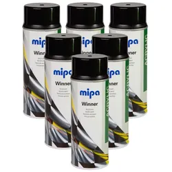 MIPA Winner Acryllackspray schwarz glanz, 6x400ml