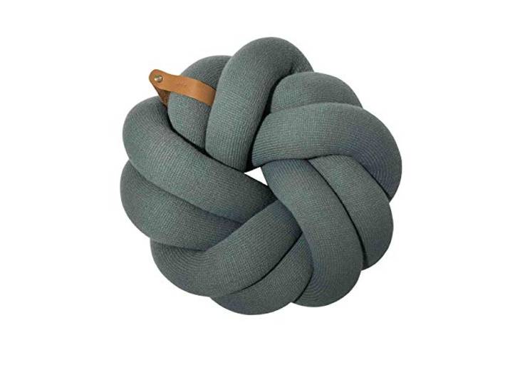 Adorist - Knotenkissen - Blossom - geknotetes Kissen - Knotenform - Dekokissen - Ellenbogenablage - Grey