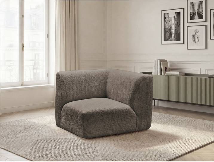 Petit angle pour canapé modulable ANDA tissu chenille