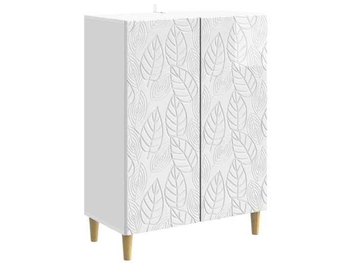 Sideboard Hochglanz Weiß 66 x 34,5 x 90 cm Holzwerkstoff mit Stauraum Kratzfeste Oberfläche, schmutzabweisend, vielseitig einsetzbar, robuste Konstruktion, pflegeleicht
