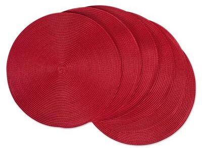 Design Imports DII Indoor/ Outdoor Round Woven Placemats (Set of 6)