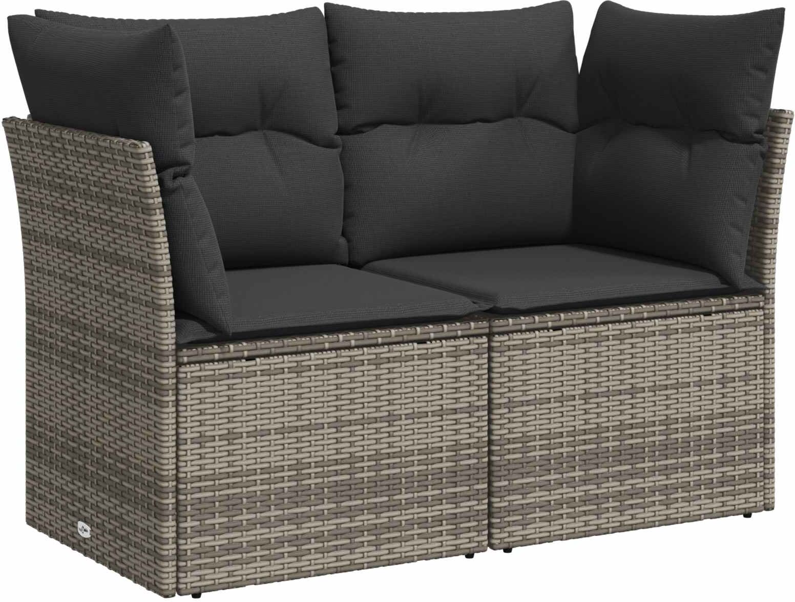 vidaXL Ensemble de Canapés 7 pc Gris et Gris foncé 234 x 234 x 85 cm