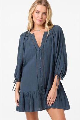 O'Neill s Lou Mini Cover-Up Dress in Slate, Size XS