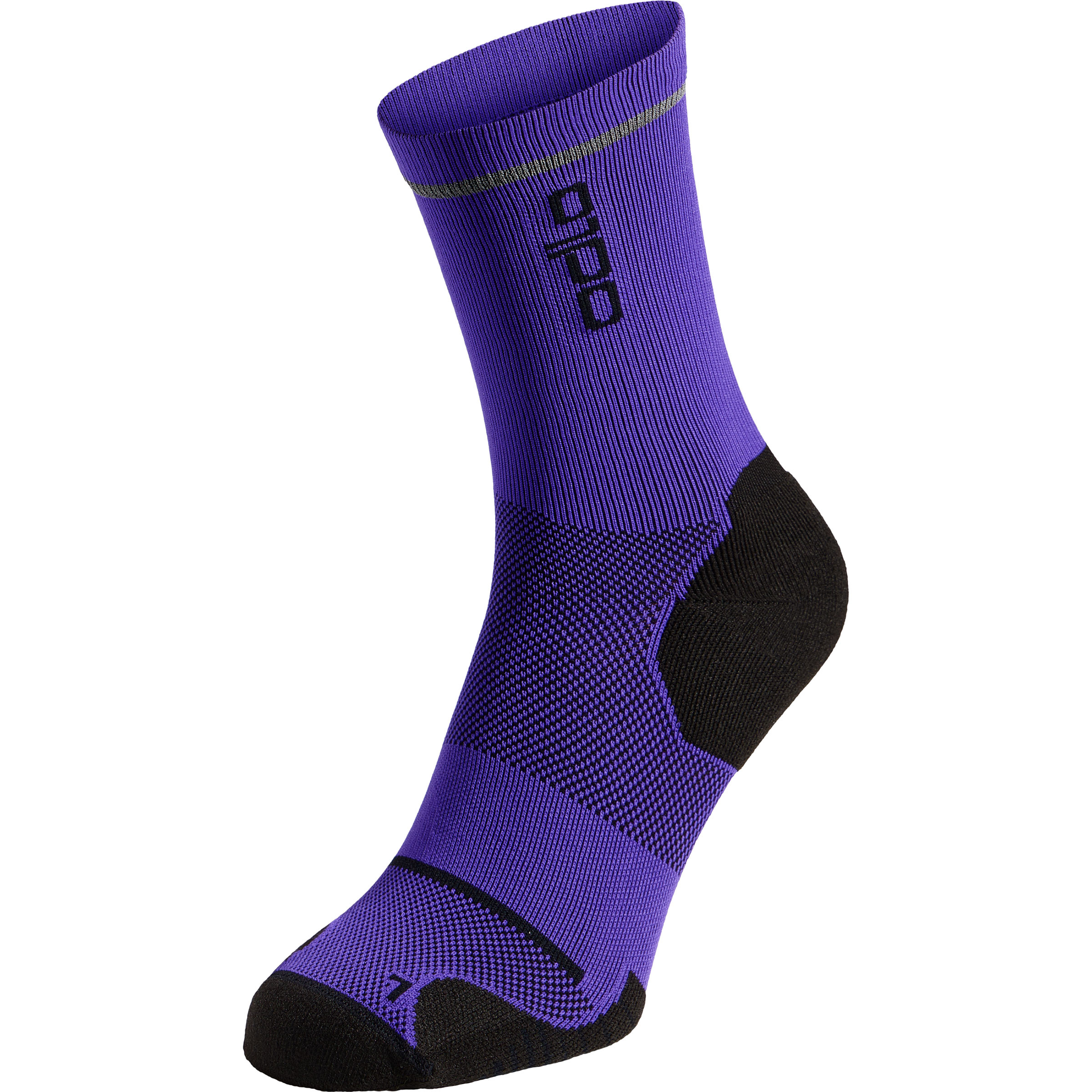 Odlo Ceramicool Reflective Fahrradsocken lila Größe 45 Rennrad | Gravel