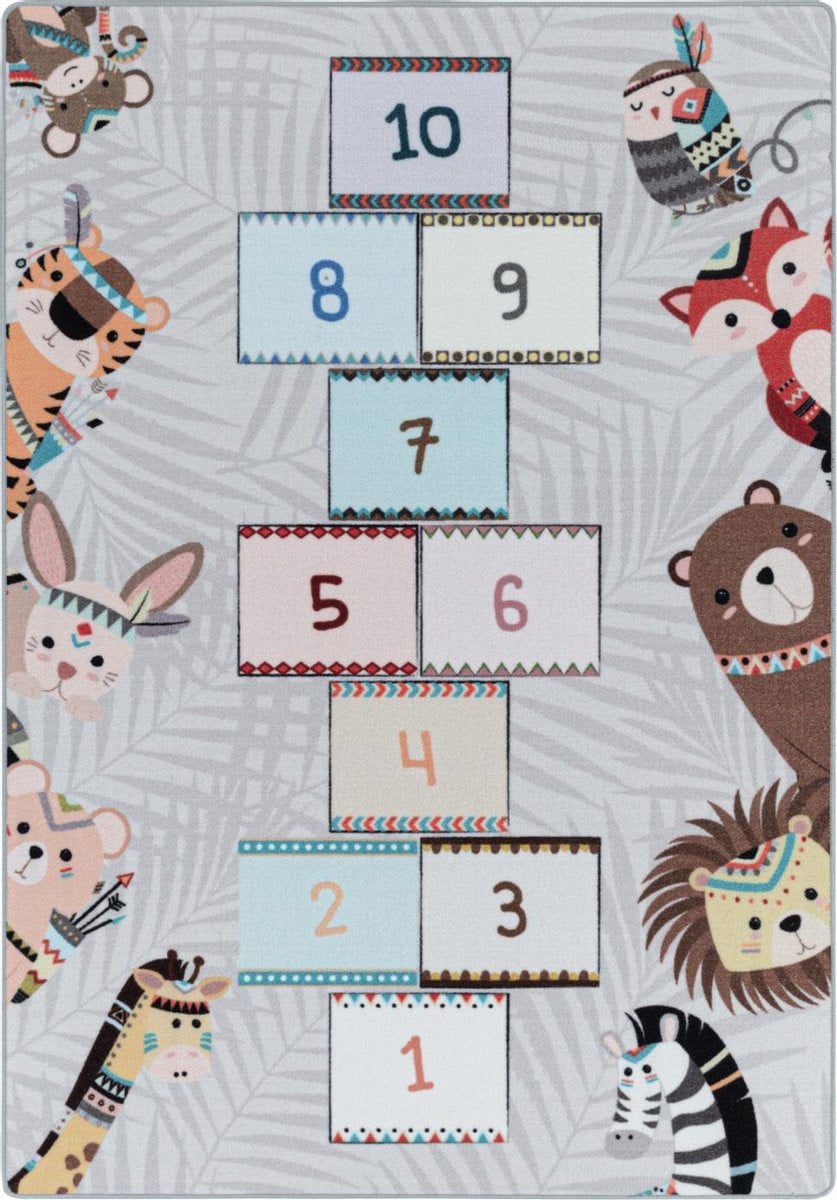 Vrolijk kinderkamer vloerkleed Play - Hinkelen - 160 x 230 cm