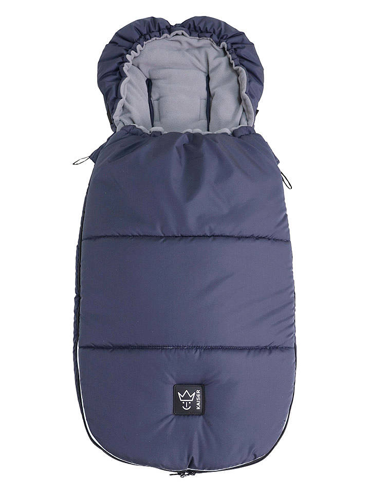 Kaiser Naturfellprodukte Thermo-Fußsack "Lukky" in Dunkelblau - (L)105 x (B)45 cm - onesize