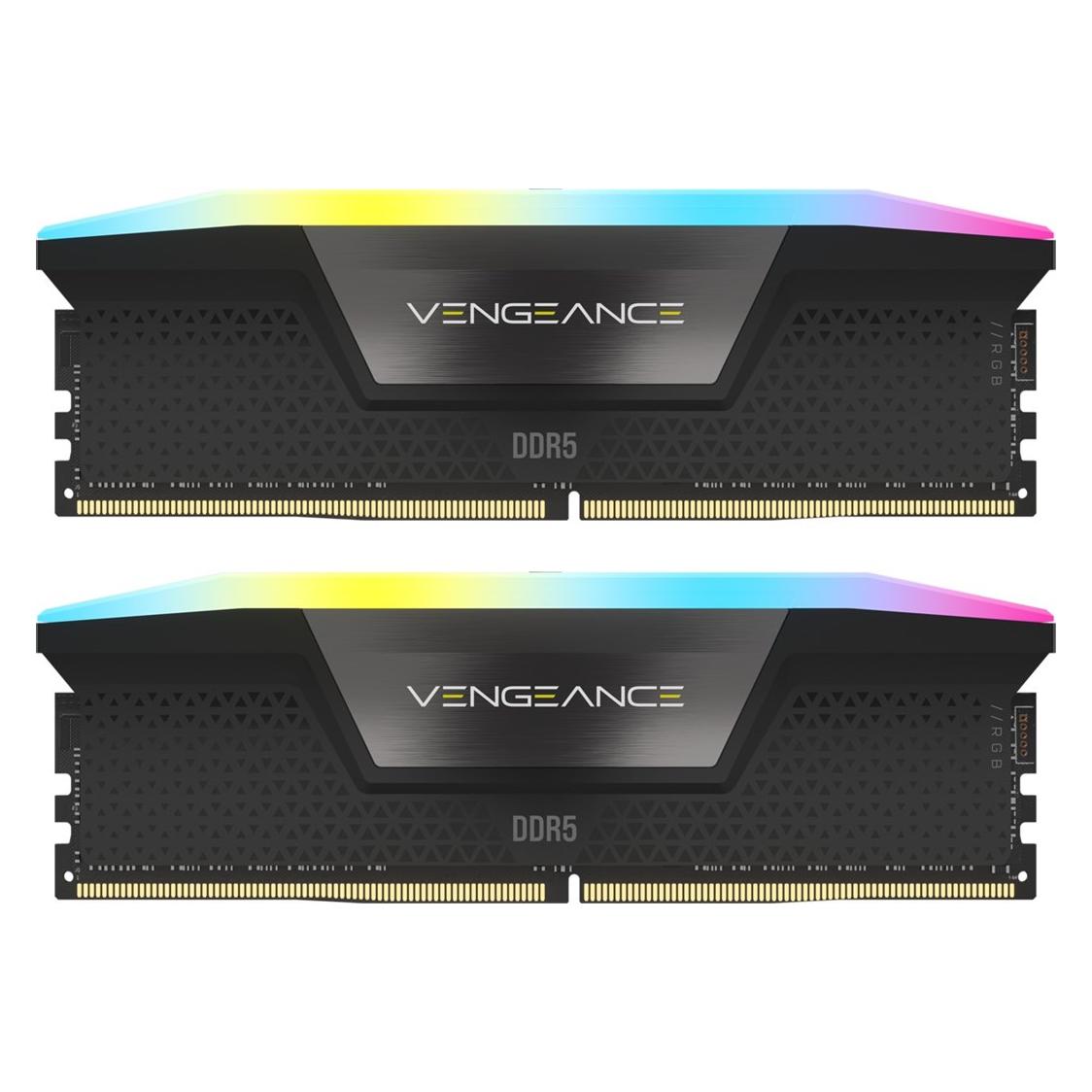 Corsair Vengeance RGB (2 x 32GB, 6000 MHz, DDR5-RAM, DIMM) (CMH64GX5M2B6000Z40)
