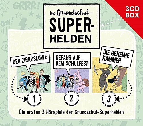 Die Grundschul-Superhelden - Die Grundschul-Superhelden 3CD-Box (Folge 1-3) - Preis vom 11.10.2026 03:10:56 h