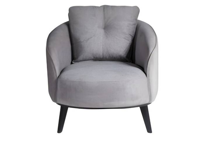 Xlmoebel Loungesessel Lounge Designer Sessel von XLMOEBEL in Grau, pflegeleichtes Textil (1-St., Lounge Sessel), Made in Europa