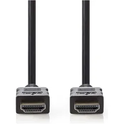 Nedis HDMI (Typ A) — HDMI (Typ A) (5 m), Videokabel, Schwarz