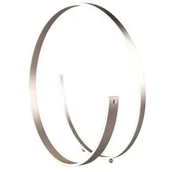 Cinque LED-Tischleuchte Cinardi Metall Silber Nickel matt
