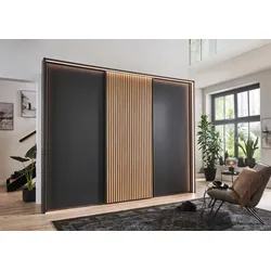Wiemann Schwebetürenschrank Denver 280 x 236 cm Dekor Grau Graphit