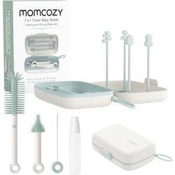 momcozy 7in1 Portable Bottle Cleaning Brush Set Babyflaschenreiniger Weiß, Grün LS001-GE12NB-A
