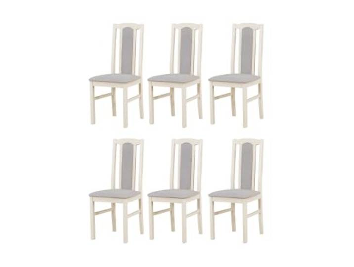 LeafDesign Esszimmerstühle 6er Set, Massivholz, Gepolstert, Kaschmir Küchenstühle, Esstischstühle und Essstühle für Wohnzimmer, Restaurant, Café, Hotel und Gastronomie – hoher Sitzkomfort