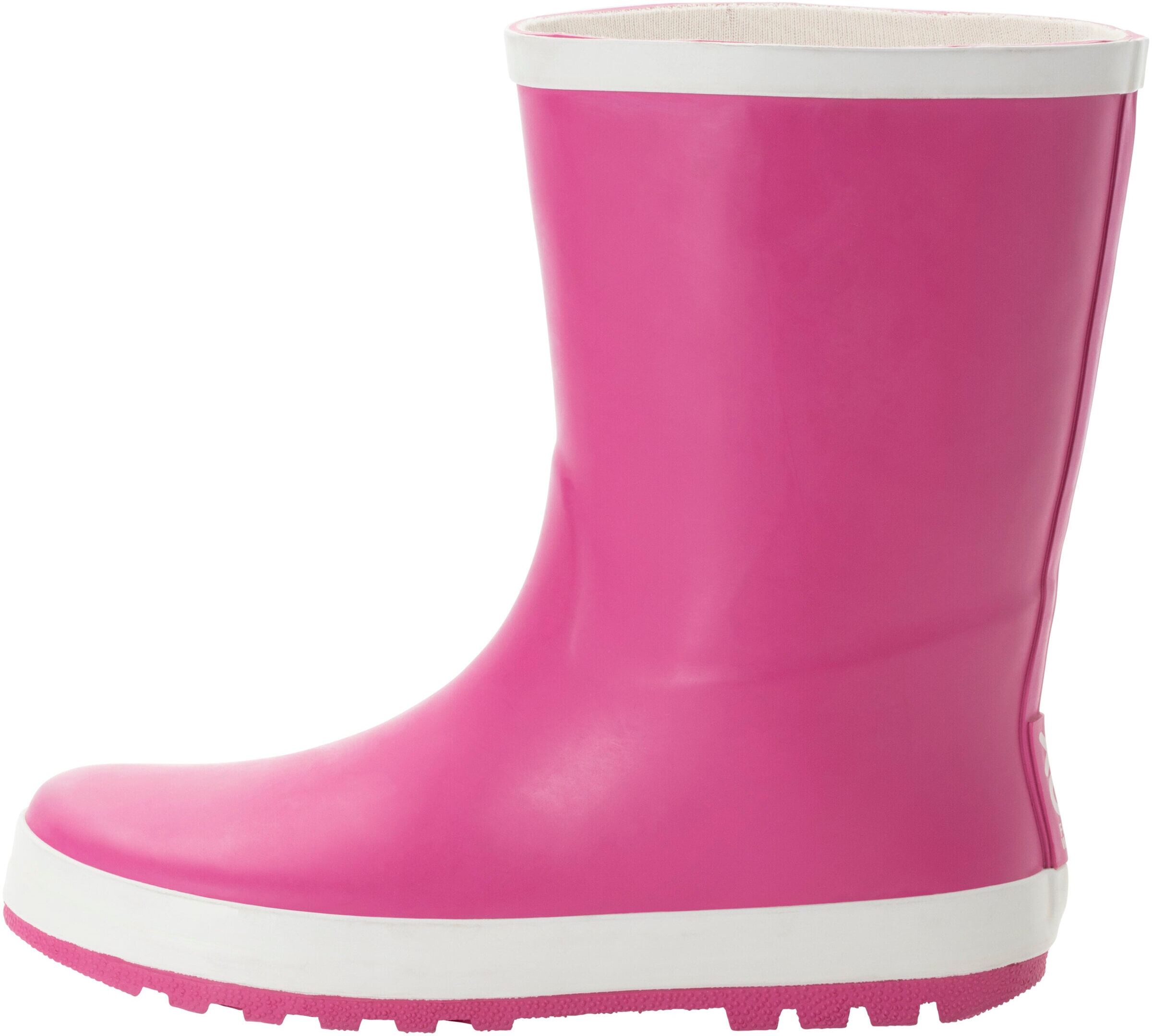 Gummistiefel XQ FOOTWEAR "KINDER STIEFEL", Jungen, Gr. 33/34, pink (fuchsia), Obermaterial: 100% Gummi, unifarben, Schuhe Gummistiefel, Wasserdichte Regenstiefel mit herausnehmbarer Sohle fuchsia 33/34