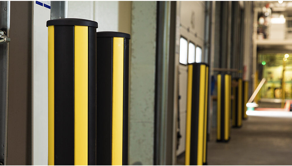 Rammschutz-Poller X-Protect, Bodenverankerung, Höhe 1160 mm Axelent