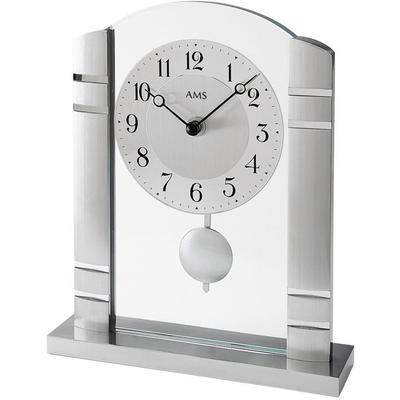 Pendeltischuhr AMS "T1118", silber (silberfarben), Tischuhren