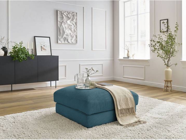 Pouf LEONARD velours côtelé
