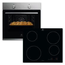Electrolux ELXB2X (KOHLH00BX + CIB60424CK) Backofenset 7Heizarten AquaClean Induktionskochfeld 60cm rahmenlos