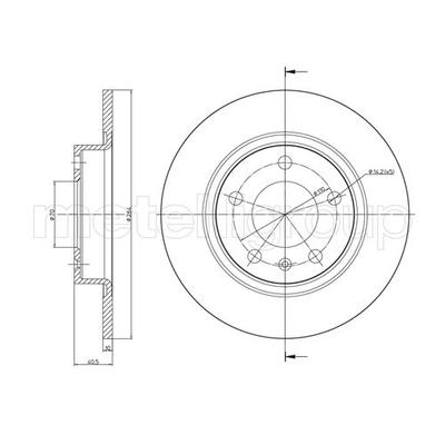 METELLI Bremsscheibe 23-0890C voll 264mm 10mm für Opel