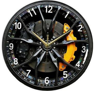 Daily Discovery Car Wheel Wall Clock Silent Acrylic Automotive Wall Decor For Garage Home Office Car Wheel Wall Clock Silent Acrylic Automotive Wall Decor For Garage Home Office