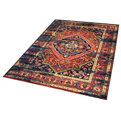 Teppich SANAT "Vintage 1614" Gr. 4, bunt, B:160cm H:13mm L:230cm, Kunstfaser, Teppiche, Teppich, Wohnzimmer, Kurzflor, Vintage Look, Retro